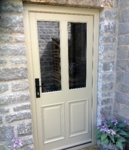 Cream Glass Front Door